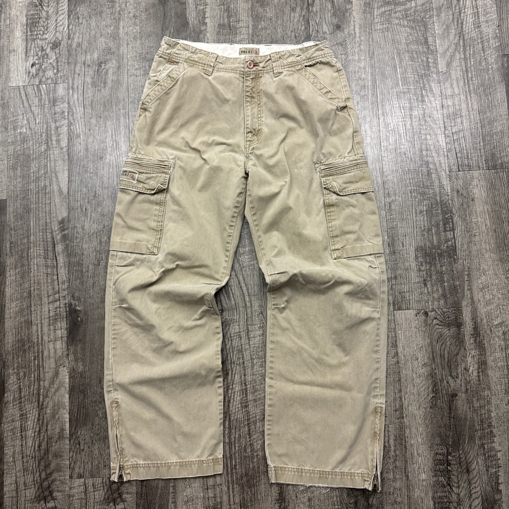 Vtg Y2K BKE Buckle Baggy Streetwear Skater Cargo Pants 34x31